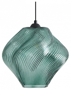 Подвесной светильник Freya Shiny FR5548PL-01DBL цвет плафона/подвески Зеленый, цвет арматуры Черный