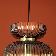 Подвесной светильник Freya Layla FR5558PL-01SM цвет плафона/подвески Светло-серый, цвет арматуры Черный-5