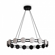 Люстра Freya Collar FR6180PL-L32B цвет плафона/подвески Белый, цвет арматуры Черный-1