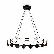 Люстра Freya Collar FR6180PL-L32B цвет плафона/подвески Белый, цвет арматуры Черный-2