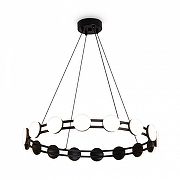 Люстра Freya Collar FR6180PL-L32B цвет плафона/подвески Белый, цвет арматуры Черный-3