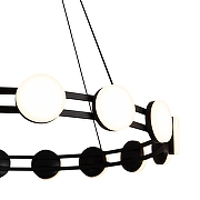 Люстра Freya Collar FR6180PL-L32B цвет плафона/подвески Белый, цвет арматуры Черный-4