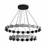 Люстра Freya Collar FR6180PL-L70B цвет плафона/подвески Белый, цвет арматуры Черный-1