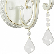 Бра Dio D’Arte Grappolo Grappolo E 2.1.1.200 W цвет плафона/подвески Прозрачный, цвет арматуры Белый-3