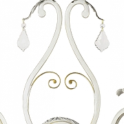 Бра Dio D’Arte Grappolo Grappolo E 2.1.2.200 W цвет плафона/подвески Прозрачный, цвет арматуры Белый-2