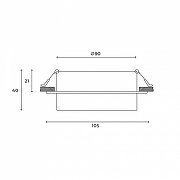 Встраиваемый светильник Hesby Lighting Nimbus HSBL_0128 цвет плафона/подвески Белый, цвет арматуры Белый-6