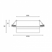 Встраиваемый светильник Hesby Lighting Nimbus HSBL_0129 цвет плафона/подвески Белый, цвет арматуры Белый-6