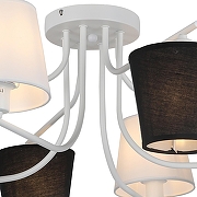 Люстра ILLUMICO Base IL8135-8COU-79 WH Base цвет плафона/подвески Белый, Коричневый, цвет арматуры Белый-1