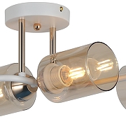 Светильник на штанге ILLUMICO Bice IL8148-6COU-79 WH GD Bice цвет плафона/подвески Тонированный, цвет арматуры Белый, Золото-1