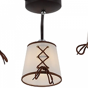 Люстра ILLUMICO Clara IL6103-3COU-79 CF CR Clara цвет плафона/подвески Белый, Коричневый, цвет арматуры Коричневый-1