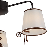 Люстра ILLUMICO Clara IL6103-3COU-79 CF CR Clara цвет плафона/подвески Белый, Коричневый, цвет арматуры Коричневый-4