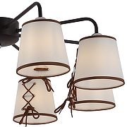 Люстра ILLUMICO Clara IL6103-8COU-79 CF CR Clara цвет плафона/подвески Белый, Коричневый, цвет арматуры Коричневый-4