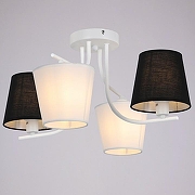 Люстра ILLUMICO Base IL8135-4COU-79 WH Base цвет плафона/подвески Белый, Черный, цвет арматуры Белый