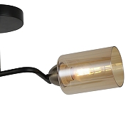 Светильник на штанге ILLUMICO Bice IL8148-2COU-79 BK BR Bice цвет плафона/подвески Тонированный, цвет арматуры Бронза, Черный-1