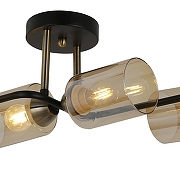 Светильник на штанге ILLUMICO Bice IL8148-6COU-79 BK BR Bice цвет плафона/подвески Тонированный, цвет арматуры Бронза, Черный-1