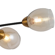 Люстра на штанге ILLUMICO Celeste IL8263-4COU-79 BK GD Celeste цвет плафона/подвески Тонированный, цвет арматуры Золото, Черный-2