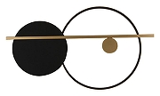 Накладной светильник Inodesign Round INO_Round Black 44.4680 цвет плафона/подвески Черный, цвет арматуры Золото