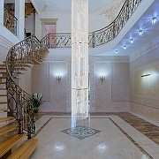 Люстра на штанге Arti Lampadari Lazio Lazio E 1.9.35.502 G цвет плафона/подвески Прозрачный, цвет арматуры Золото-3