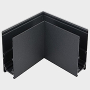 Соединитель угловой L-образный для треков накладных Italline Atom IT012-5034 black цвет Черный