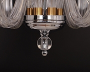 Люстра Manne Manne L.7707-6CH SHADE цвет плафона/подвески Белый, цвет арматуры Хром-4