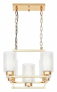 Люстра LUMINA DECO Lino LDP 1239-5 F.GD цвет плафона/подвески Прозрачный, цвет арматуры Золото-3