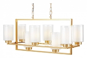 Люстра LUMINA DECO Lino LDP 1239-8 F.GD цвет плафона/подвески Прозрачный, цвет арматуры Золото-2