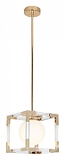 Светильник на штанге LUMINA DECO Bosco LDP 6025-1 GD цвет плафона/подвески Белый, цвет арматуры Золото, Прозрачный