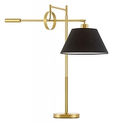 Настольная лампа LUMINA DECO 1124 LDT 1124 MD+BK цвет плафона/подвески Черный, цвет арматуры Латунь