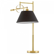 Настольная лампа LUMINA DECO 1124 LDT 1124 MD+BK цвет плафона/подвески Черный, цвет арматуры Латунь-1