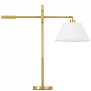 Настольная лампа LUMINA DECO 1124 LDT 1124 MD+WT цвет плафона/подвески Белый, цвет арматуры Латунь-1