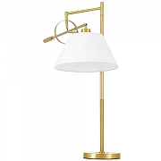 Настольная лампа LUMINA DECO 1124 LDT 1124 MD+WT цвет плафона/подвески Белый, цвет арматуры Латунь-2