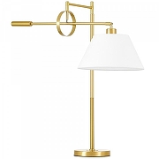 Настольная лампа LUMINA DECO 1124 LDT 1124 MD+WT цвет плафона/подвески Белый, цвет арматуры Латунь-3