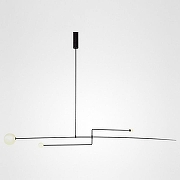 Подвесной светильник Imperiumloft Lines LINES-06 цвет плафона/подвески Белый, цвет арматуры Черный
