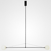 Подвесной светильник Imperiumloft Lines LINES-09 цвет плафона/подвески Белый, цвет арматуры Черный
