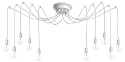Люстра Loft it Sp1der LOFT1162W/10 цвет белый