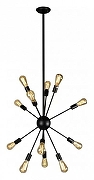 Люстра на штанге iLamp Spider Loft209-12B цвет арматуры Черный-2