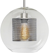 Светильник на штанге Loft it Hexagon LOFT2567-C цвет плафона/подвески Прозрачный, Никель, цвет арматуры Никель-2