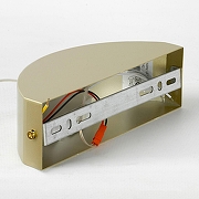 Подвесной светильник Lussole Wave LSP-7242 цвет плафона/подвески Белый, Золото, цвет арматуры Золото-6