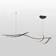 Подвесной светильник Lussole Wave LSP-7243 цвет плафона/подвески Белый, Черный, цвет арматуры Черный-1