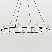 Люстра Lussole Alpine LSP-7255 цвет плафона/подвески Прозрачный, цвет арматуры Черный