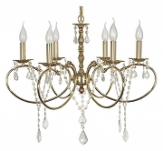 Люстра Arti Lampadari Lumen Lumen E 1.1.6.602 GB цвет плафона/подвески Прозрачный, цвет арматуры Золото