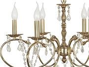 Люстра Arti Lampadari Lumen Lumen E 1.1.6.602 GB цвет плафона/подвески Прозрачный, цвет арматуры Золото-2