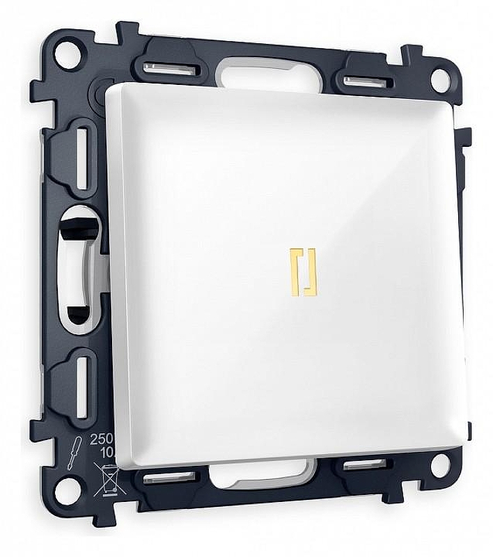 Выключатель одноклавишный с подсветкой без рамки Ambrella Volt Quant MA102010 