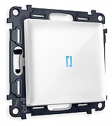 Выключатель проходной одноклавишный с подсветкой Ambrella Volt Quant MA102040 цвет Белый