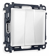 Выключатель трехклавишный без рамки Ambrella Volt Quant MA105010 цвет Белый