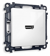 Розетка HDMI без рамки Ambrella Volt Quant MA114010 цвет Белый