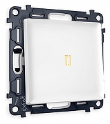 Выключатель одноклавишный с подсветкой без рамки Ambrella Volt Quant MA122010 цвет Белый