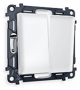 Выключатель двухклавишный без рамки Ambrella Volt Quant MA123010 цвет Белый