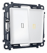 Выключатель проходной двухклавишный с подсветкой Ambrella Volt Quant MA124030 цвет Белый