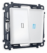 Выключатель проходной двухклавишный с подсветкой Ambrella Volt Quant MA124040 цвет Белый